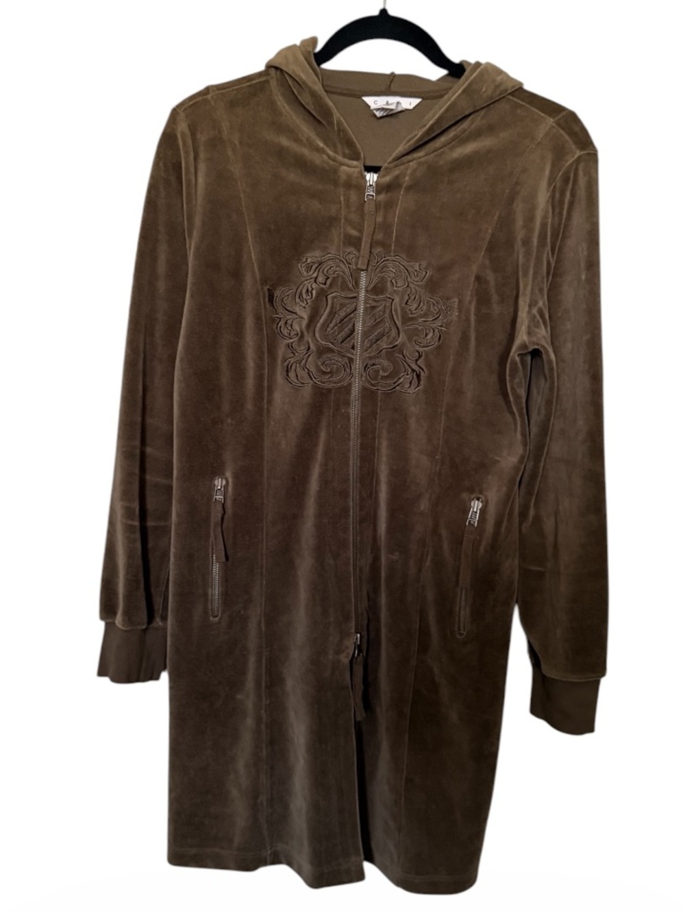 Cabi 406 Olive Green Velour Track Suit